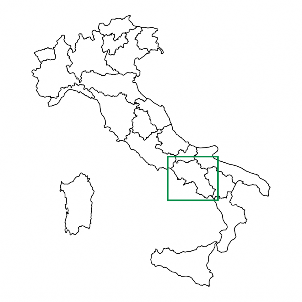 Kampanien Italien Karte