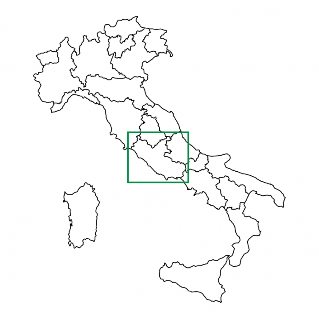 Latium Italien Karte