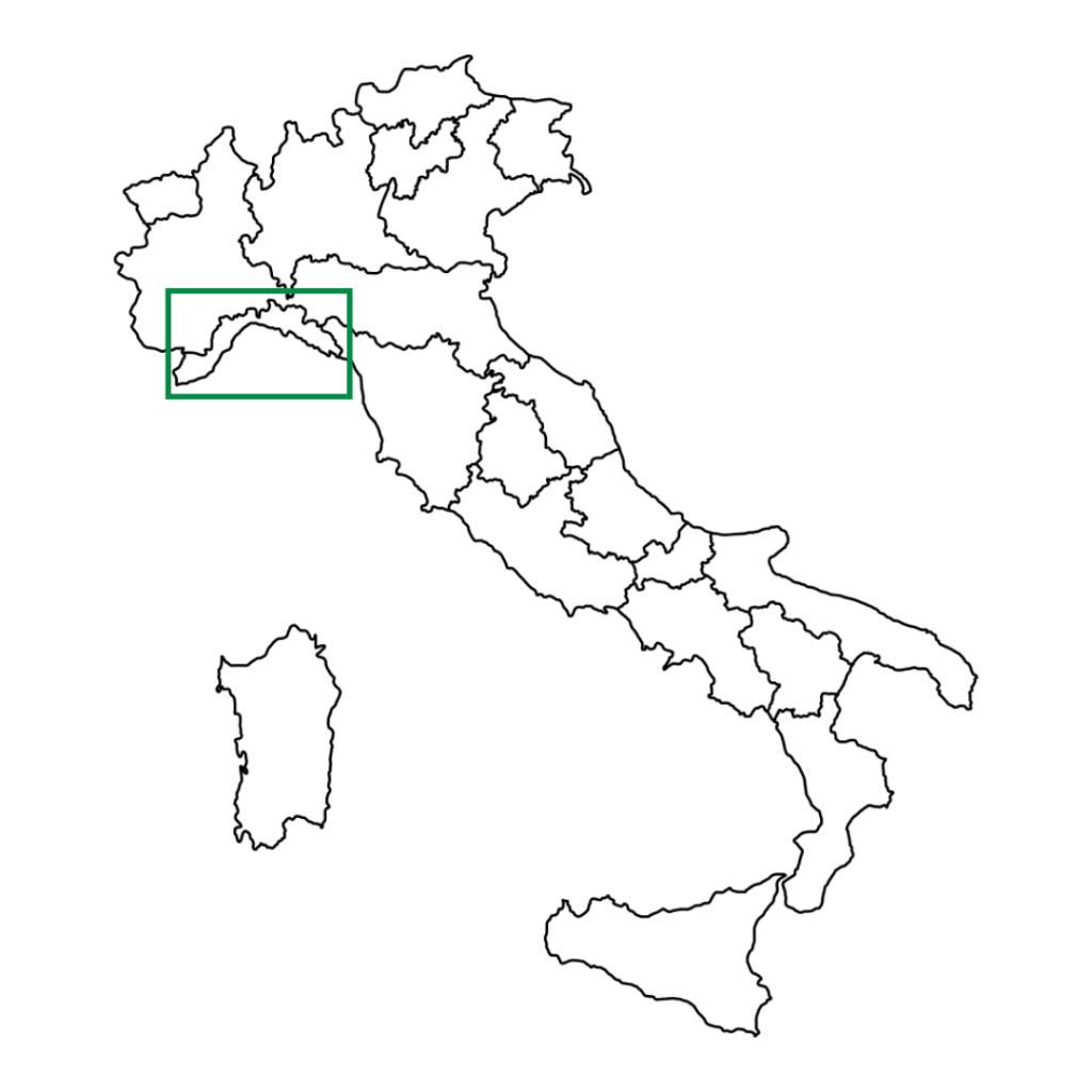 Ligurien Italien Karte