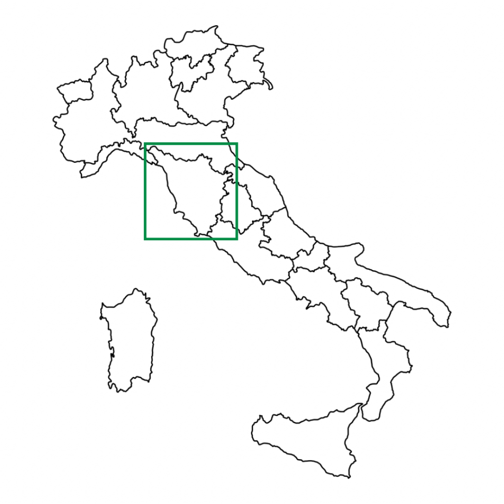 Toskana Italien Karte