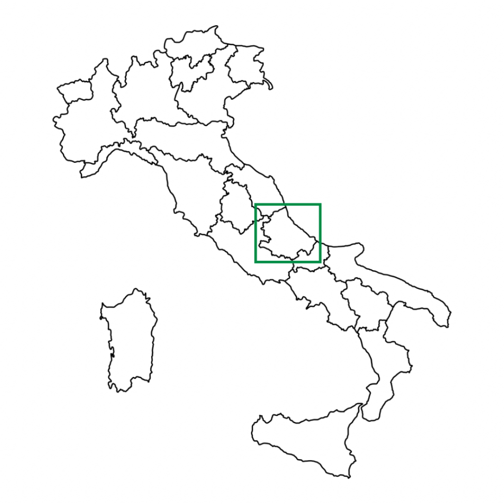 Abruzzen Italien Karte