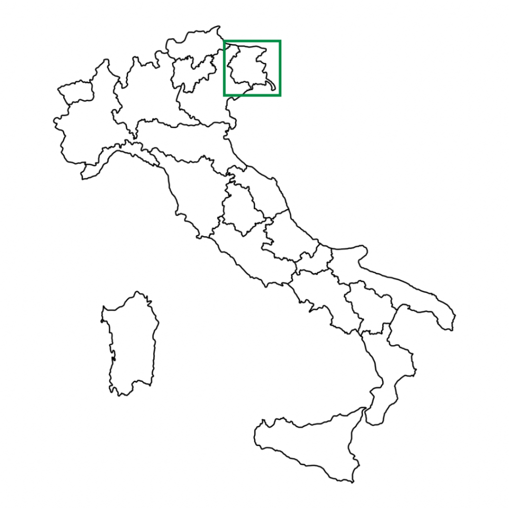 Friaul Julisch Venetien Italien Karte