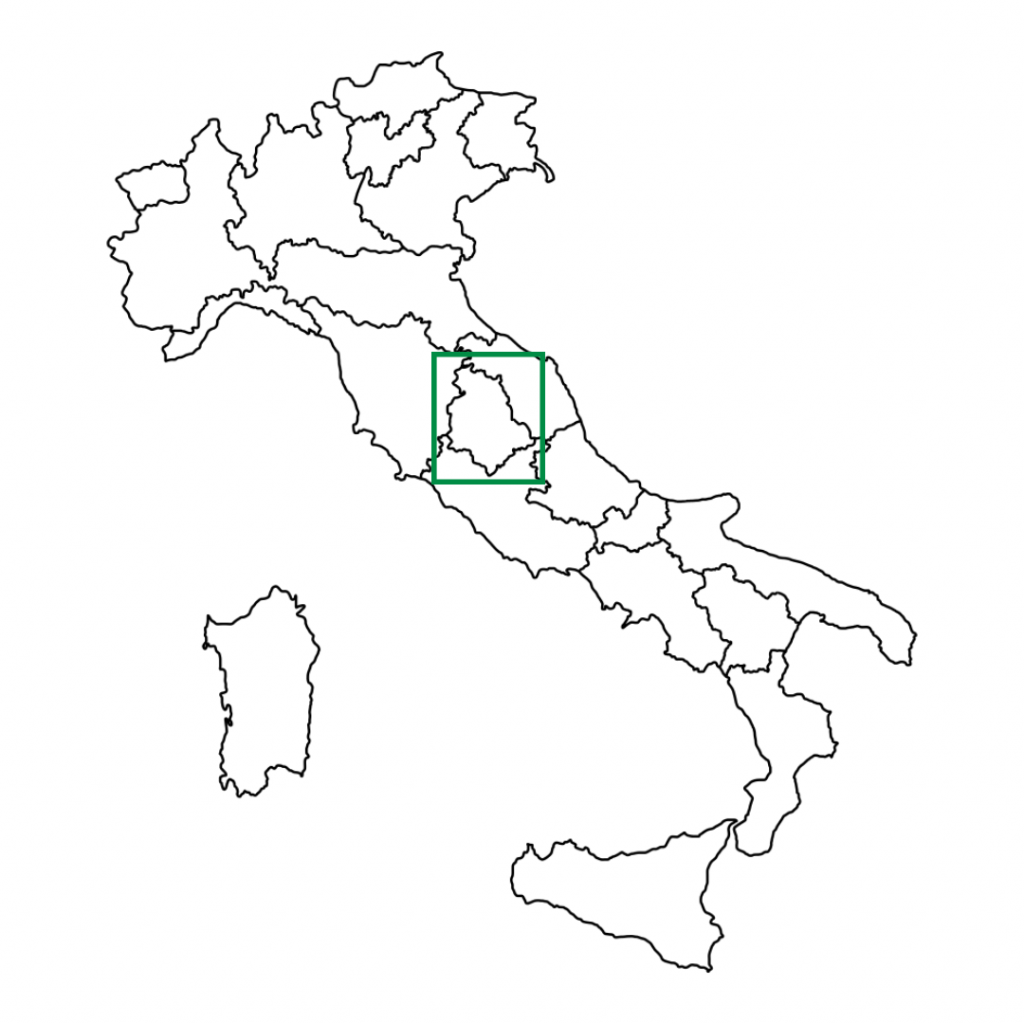 Umbrien Italien Karte
