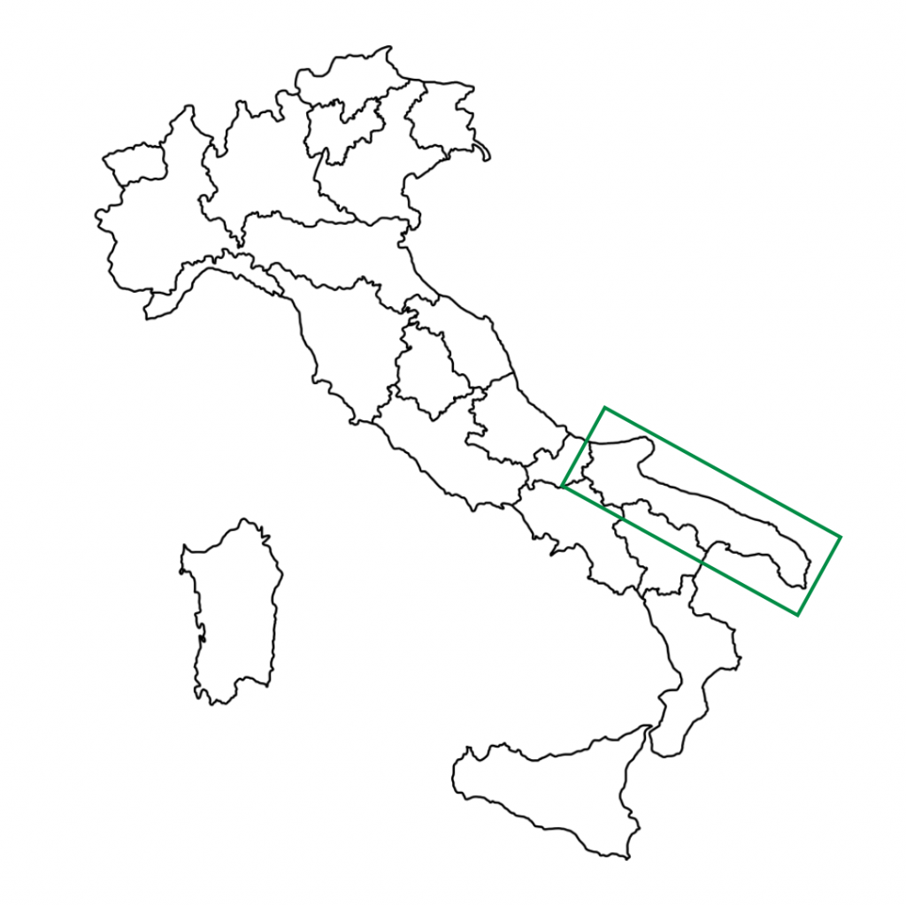 Apulien Italien Karte