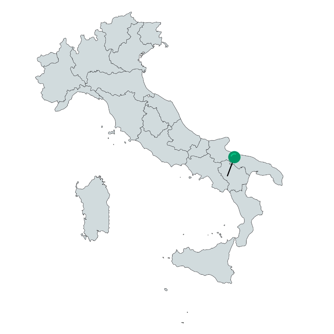 Potenza Basilikata Italien Karte