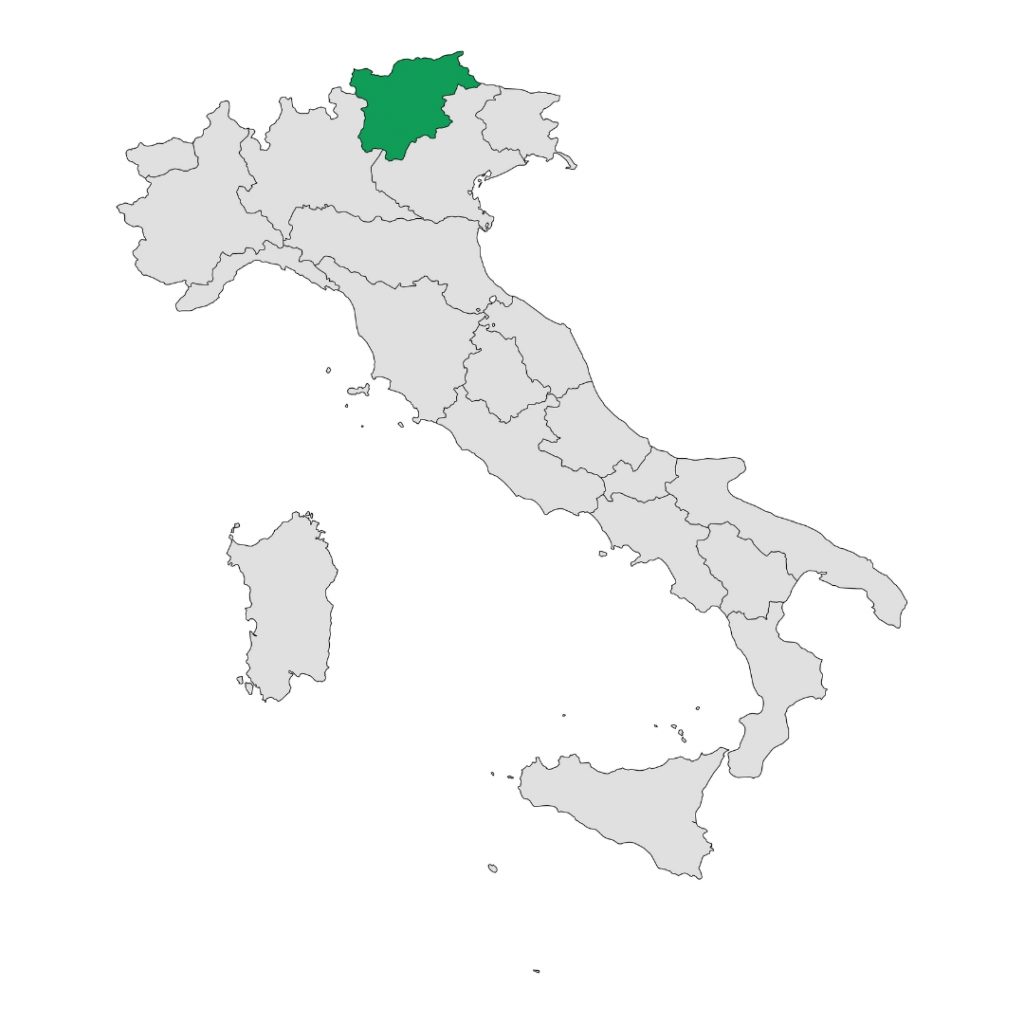 Trentino-Südtirol Italien Karte
