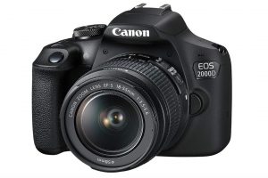 Canon EOS 2000D Spiegelreflexkamera - mit Objektiv