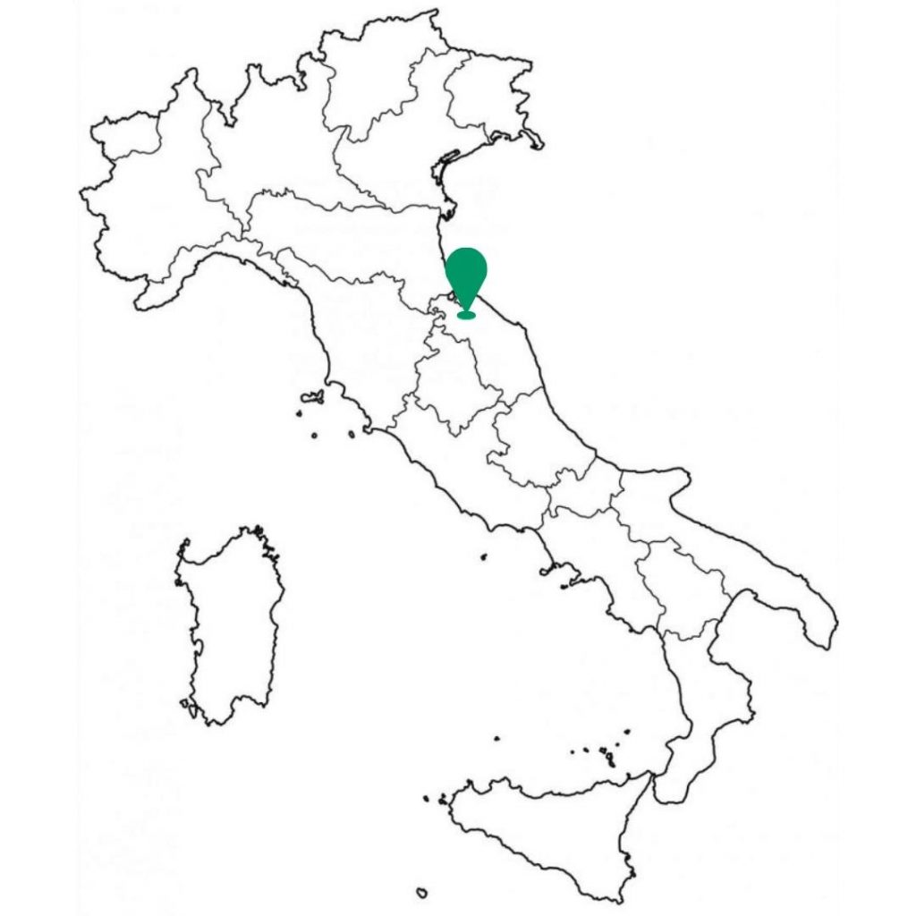 Urbino Italien Karte