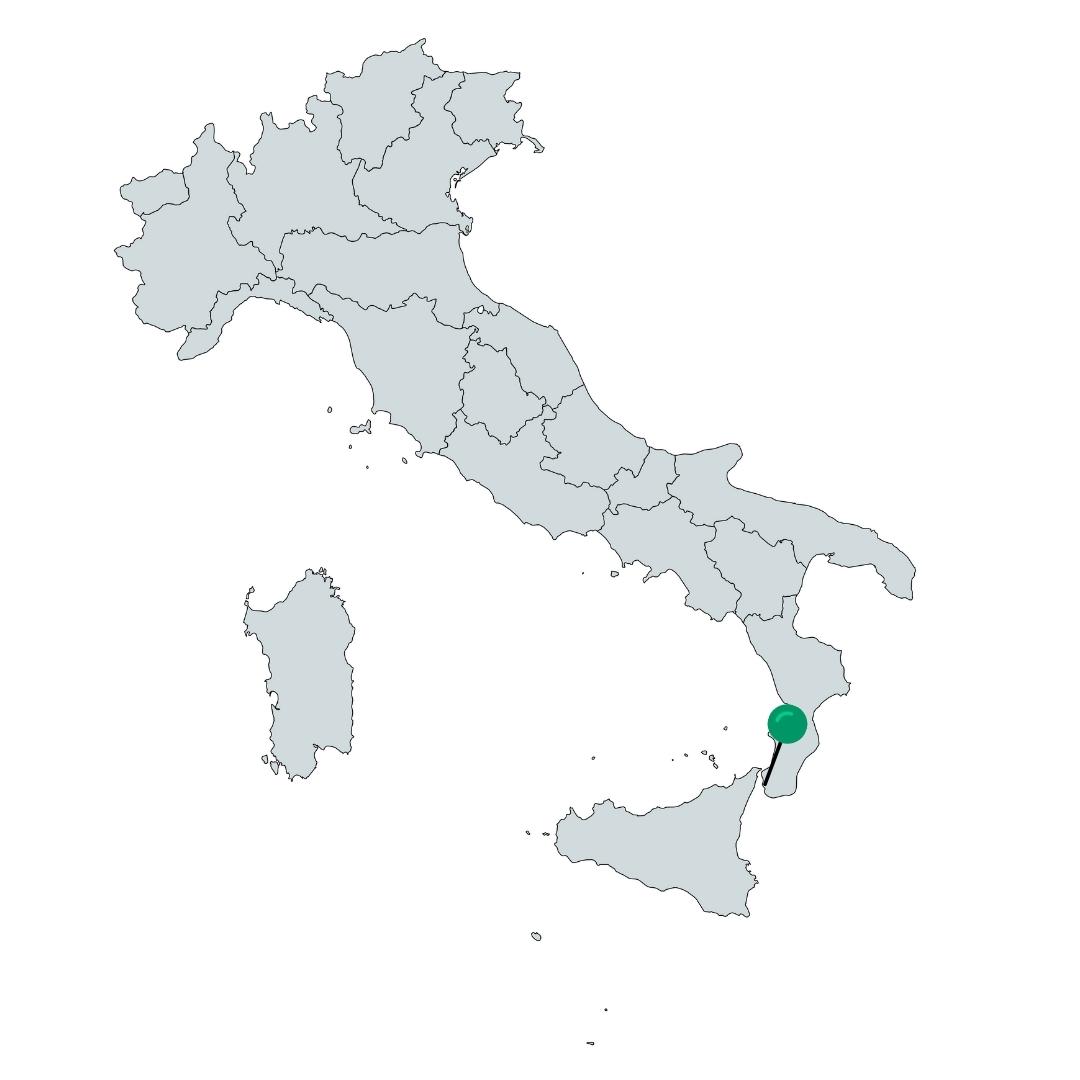 Reggio Calabria Italien Karte