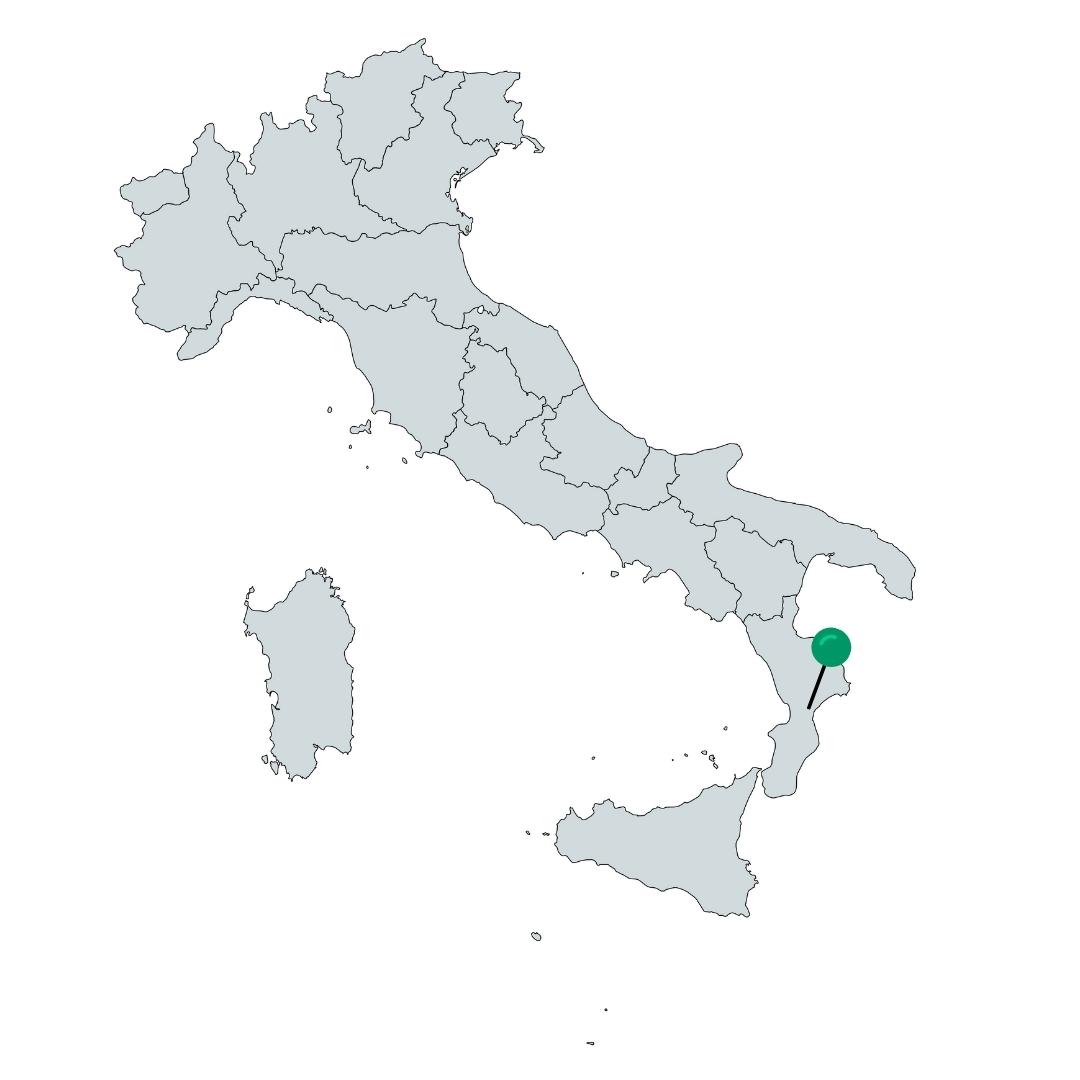 Catanzaro Italien Karte