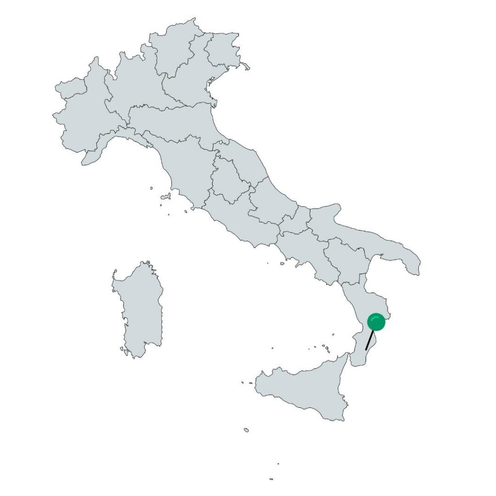Gerace Kalabrien Italien Karte