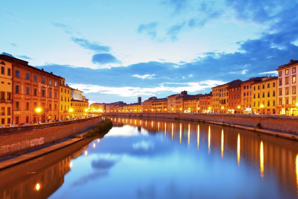 Altstadt Pisa Italien Fluss
