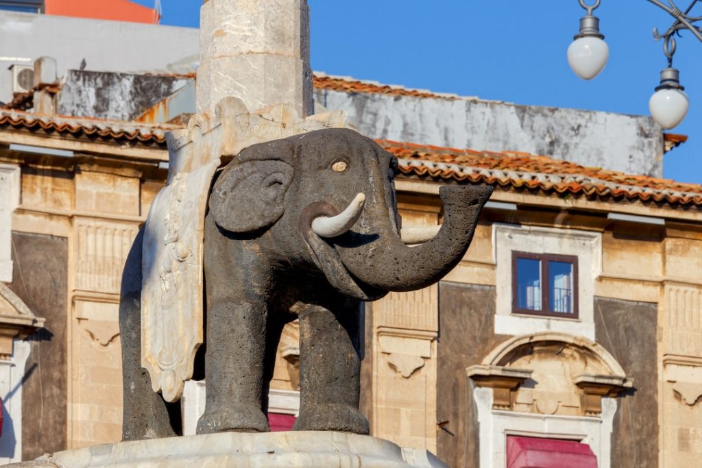 Elefantenbrunnen Catania Sizilien