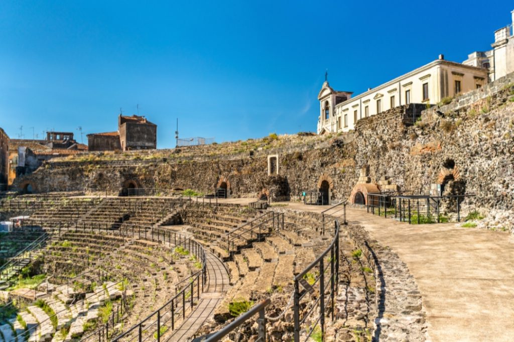Griechisch Römisches Theater Catania Sizilien