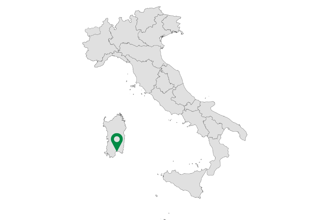 Cagliari Italien Karte